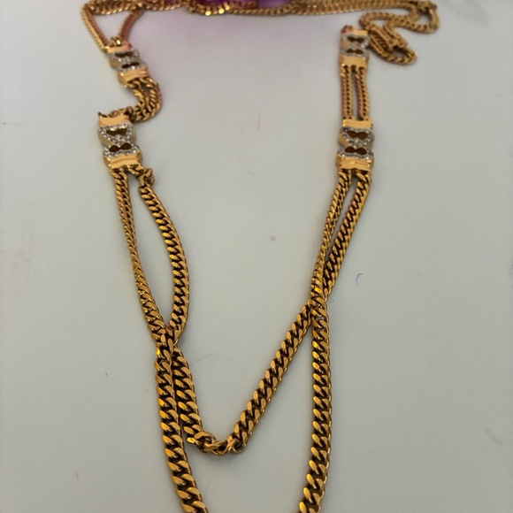 90’s gold tone necklace - Picture 1 of 3